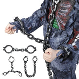 1Set Halloween Fake Chains Haunted House Horror Props Home Decoration Prisoner Costume Cosplay Accessories Plastic Link Chains