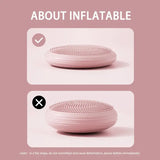 NNEOBA 4mm Natural Rubber Flat Balance Yoga Trainer Mat Pink