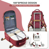 NNEOBA Waterproof Travel Laptop Backpack Red