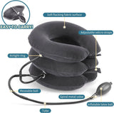 NNEOBA Inflatable Cervical Neck Traction Device Pain Relief Posture Alignment Grey