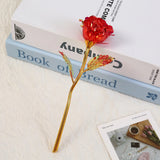 18cm 24K Gold Foil Artificial Rose RED