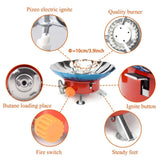 NNEOBA Windproof Mini Folding Camping Gas Stove Red