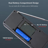 NNEOBA Portable FM Radio Bluetooth Speaker Black