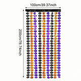 Runtowo 1 × 2M Pumpkin Foil Fringe Backdrop