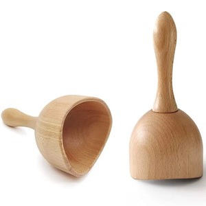NNEOBA 2PCS Wooden Cupping Therapy Massage Tools Natural