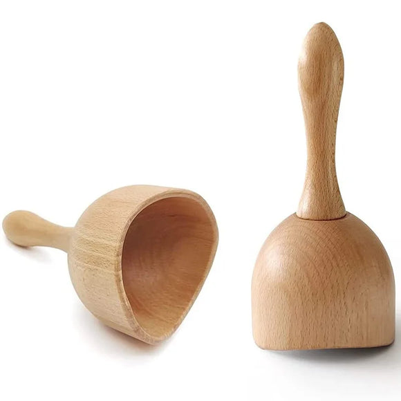 NNEOBA 2PCS Wooden Cupping Therapy Massage Tools Natural