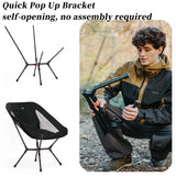 NNEOBA Portable Folding Camping Chair Black