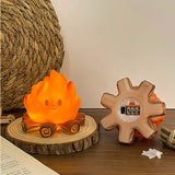 Mini Cartoon Campfire LED Night Light Cute Silicone-Style