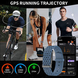 NNEOBA No-Screen Smart Bracelet with Heart Rate Blue