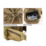 NNEOBA 60L Tactical Camping Backpack Waterproof Khaki