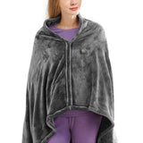 USB Heated Shawl Blanket – Electric Wearable Warming Blanket for Camping & Home