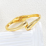 Women's Adjustable Metal Water Drop Bangle