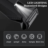 NNEOBA Dual-Head Waterproof Body Trimmer with Foil Blade
