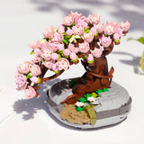 NNEOBA Cherry Flower Potted Succulent Bonsai