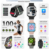NNEOBA Smart Bluetooth Fitness Tracker Watch with Voice Assistant and Magnetic Charging