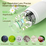 NNEOBA Kids Microscope Magnifier with LED 200MP Camera (1000x)