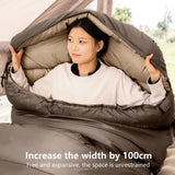 NNEOBA XL Winter Sleeping Bag Lightweight Wide Long Outdoor Camping