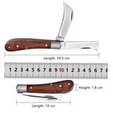 NNEOBA Folding Grafting Knife Brown