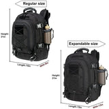 NNEOBA Tactical MOLLE Backpack Heavy-Duty Rucksack Black