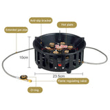 NNEOBA 19800W Camping Stove 7-Core Fire Holes Black