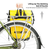 NNEOBA 20L Rear Rack Bike Bag Waterproof Polyester Trunk Pannier Yellow