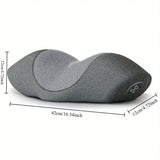 NNEOBA Wireless Cervical Massage Pillow Memory Foam Neck Support Grey