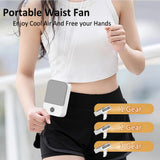 NNEOBA Portable Waist & Neck Fan – 2000mAh Bladeless USB Mini Cooling Fan