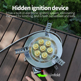 NNEOBA 7-Core Camping Gas Stove Multi-Fuel Burner Black