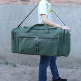 NNEOBA Waterproof Canvas Duffel Bag Travel Sports Green