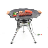 NNEOBA Camping Gas Stove 7400W High-Power Silver