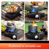 NNEOBA 5800W Camping Gas Stove High Firepower Cassette Black