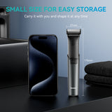 NNEOBA 2-in-1 Dual-Sided Electric Trimmer Shaver Beard Body Razor Black