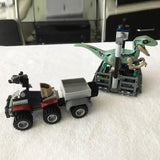 NNEOBA 397pcs Dinosaur World Helicopter Tracking Dinosaurs