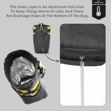NNEOBA Insulated Handlebar Tool Bag 1L Nylon Carrier Pouch Yellow