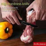 NNEOBA 2-Piece Fruit Utility Knife Set Black
