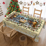 Bible Nativity Scene Christmas Tablecloth