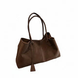 Vintage PU Leather Tote Bag