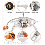 NNEOBA Portable Camping Gas Stove Folding Outdoor Burner (3500W)