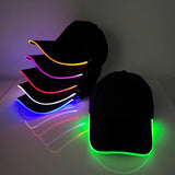 LED Light-Up Baseball Cap – Red Luminous Glow