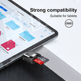256GB Micro SD Memory Card C10 UHS-1 A1 with Type-C Card Reader