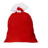 Santa Claus Christmas Gift Sack – Red Cotton