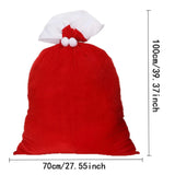 Santa Claus Christmas Gift Sack – Red Cotton