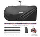 NNEOBA Portable Bike Storage Travel Bag–Water-Resistant Polyester Case Black