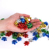 50pcs Mini Star Gift Bows 5 Color Self-Adhesive Bows