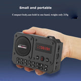 NNEOBA Mini Portable FM Radio Bluetooth Speaker Grey