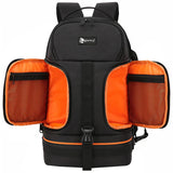 NNEOBA Camera Backpack Reflective StripeTripod Straps Orange