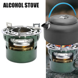 NNEOBA Portable Outdoor Alcohol Stove Green