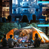 NNEOBA Android 13 Mini Projector Black