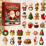 24-Day Mini Christmas Brick Ornament Advent Calendar,Unique Designs, Buildable Bricks, Hanging Loops Included, Holiday Countdown