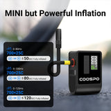 NNEOBA Mini Electric Air Pump Portable Digital Tire Inflator 120PSI Black
